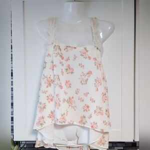 Forever 21 Floral Sleeveless Blouse Sz-M